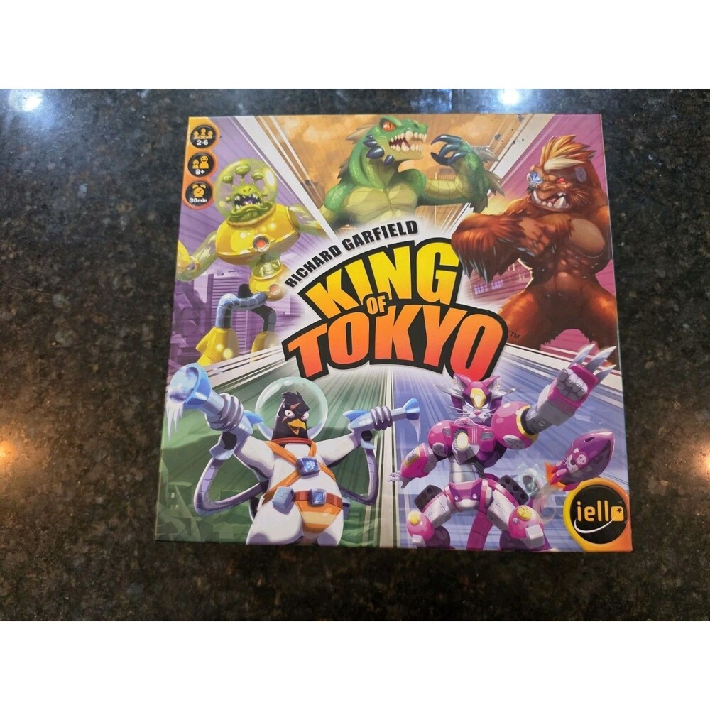 King Of Tokyo Board Game IELLO Richard Garfield 100% Complete